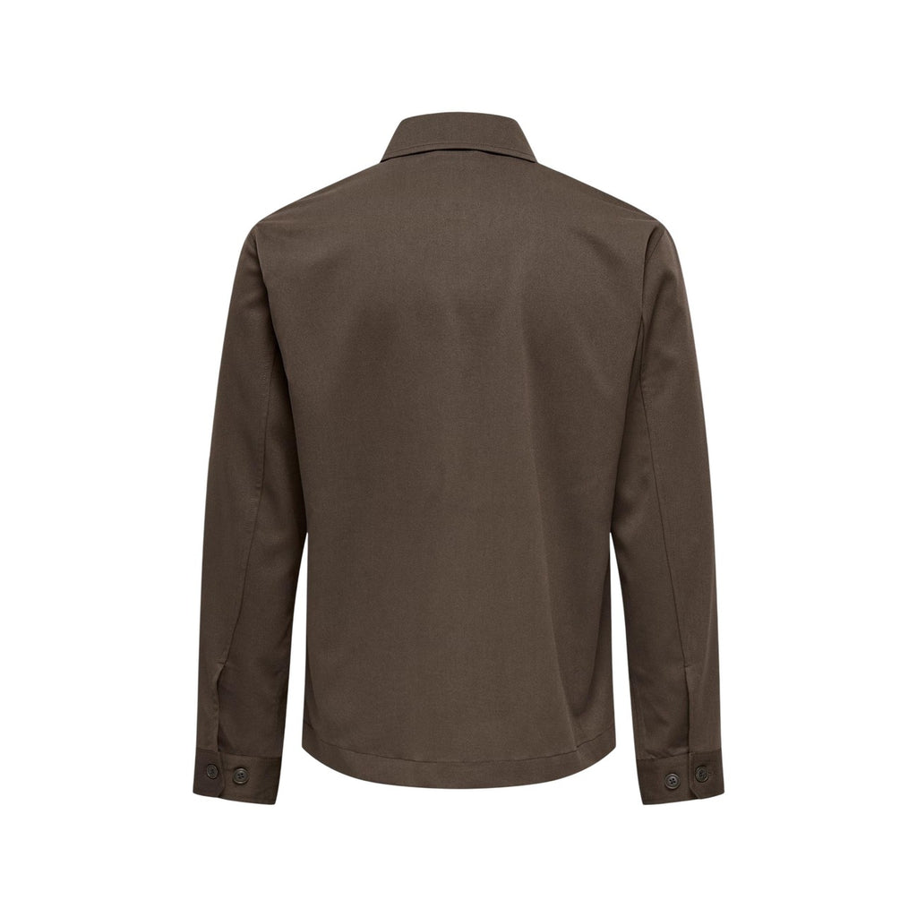 Only & Sons — Surchemise Miro marron homme — vue 2