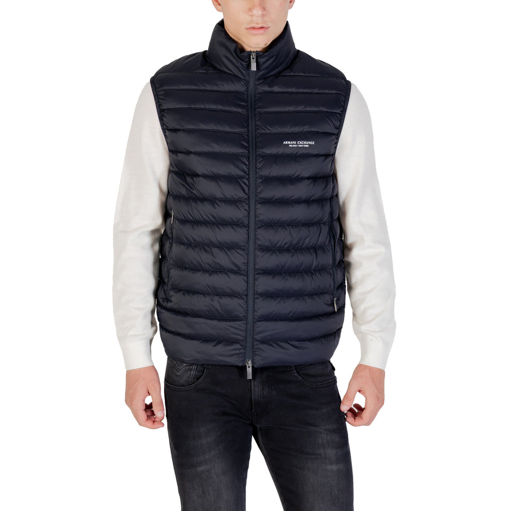 Armani Exchange — Gewatteerd gilet XM001576 blauw heren
