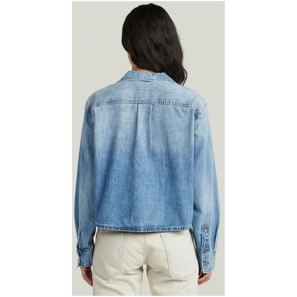 G-star — Jacket D29076 azure blue woman — view 2