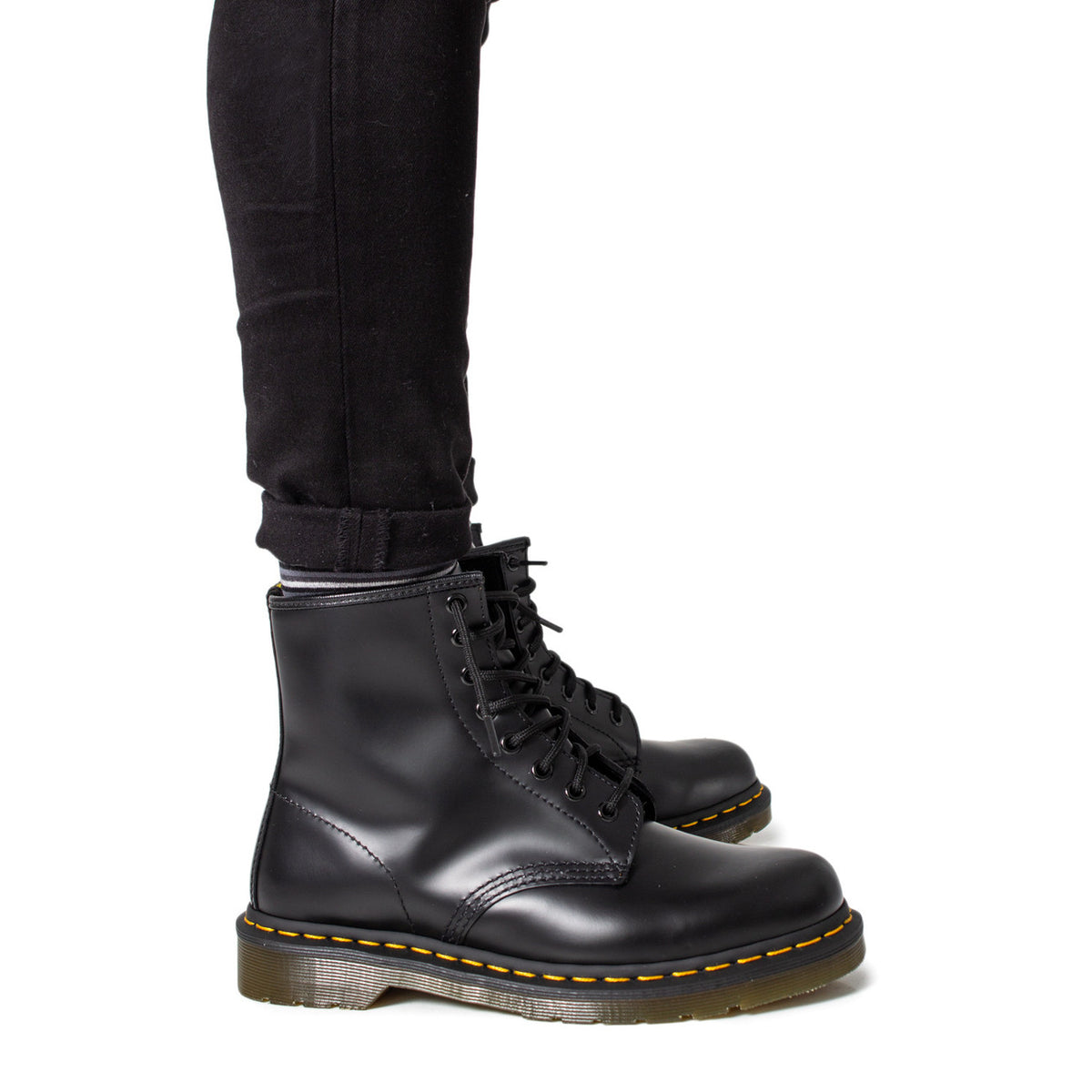 Dr. Martens — Bottes réf. 11822006 en cuir noir homme — vue 2
