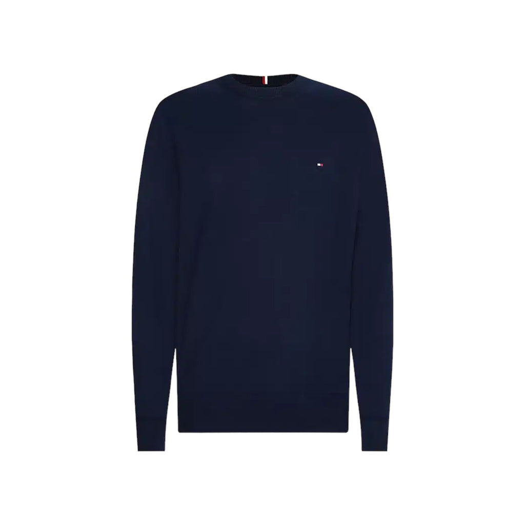 Tommy Hilfiger — Pullover MW0MW28046 blau aus Bio-Baumwolle für Herren — Ansicht 5