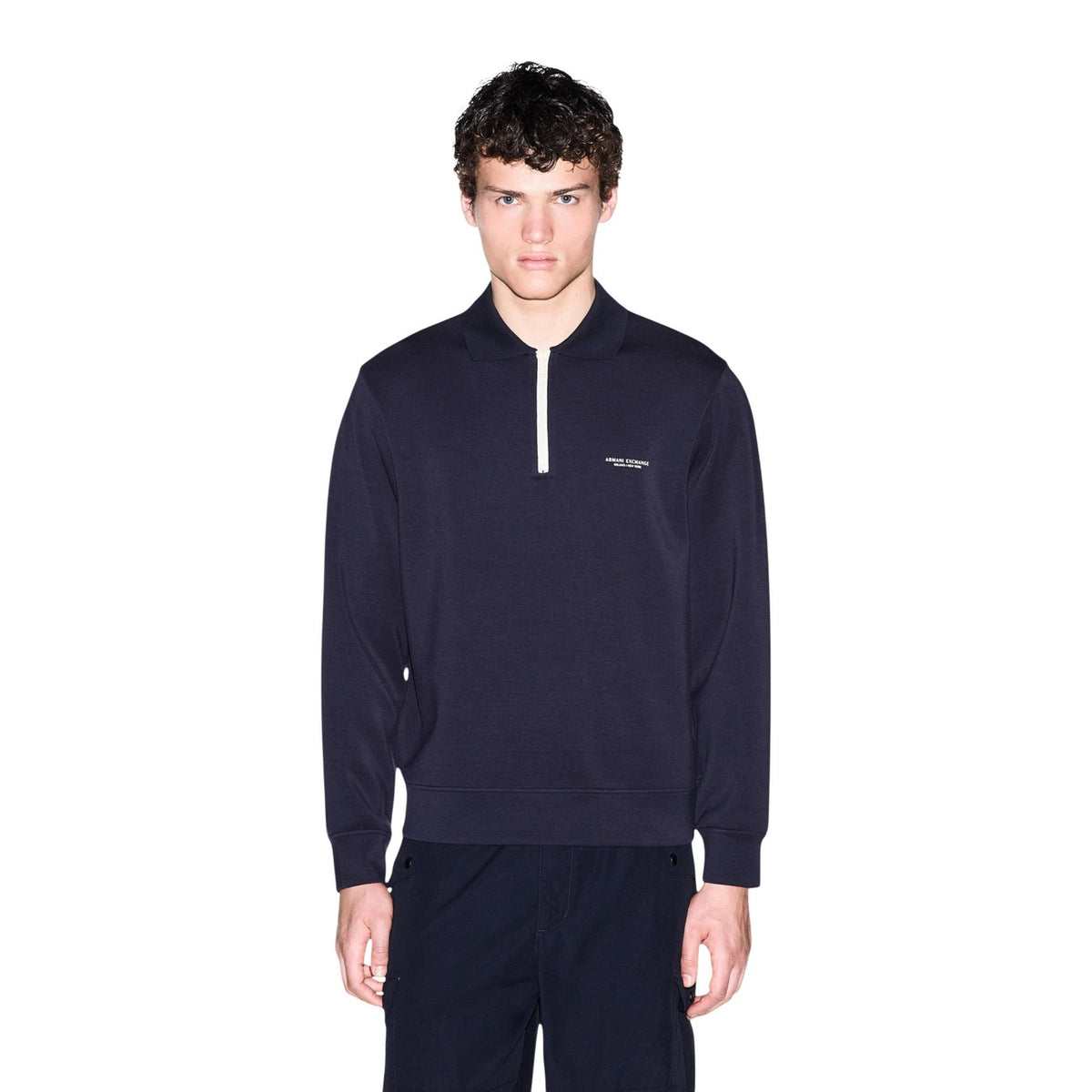 Armani Exchange — Men’s blue modal blend sweatshirt