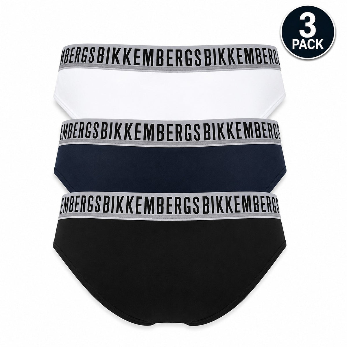 Bikkembergs — Slips blancs homme BKK1USP01TR — vue 2