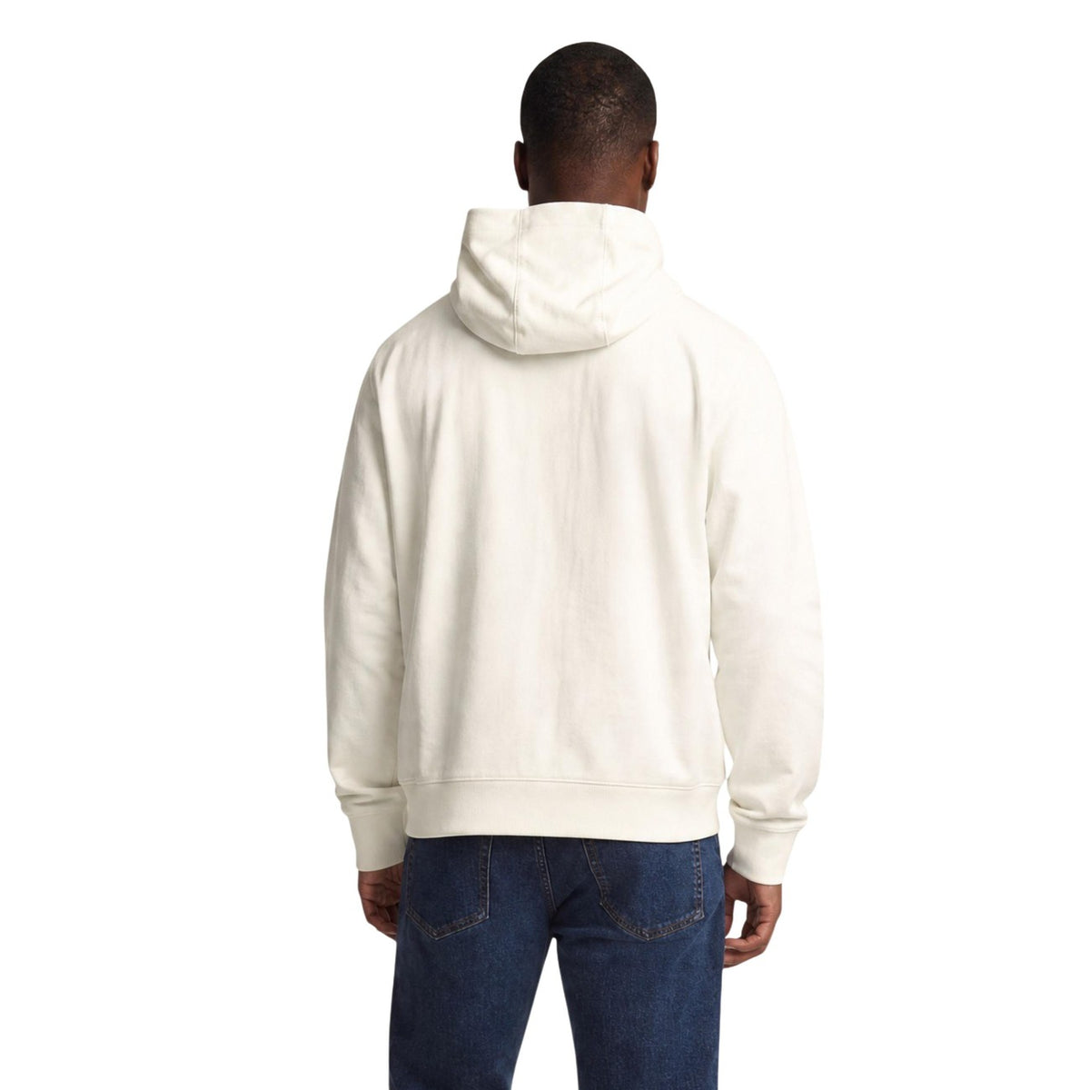 EA7 — Sweat à capuche beige homme — vue 4