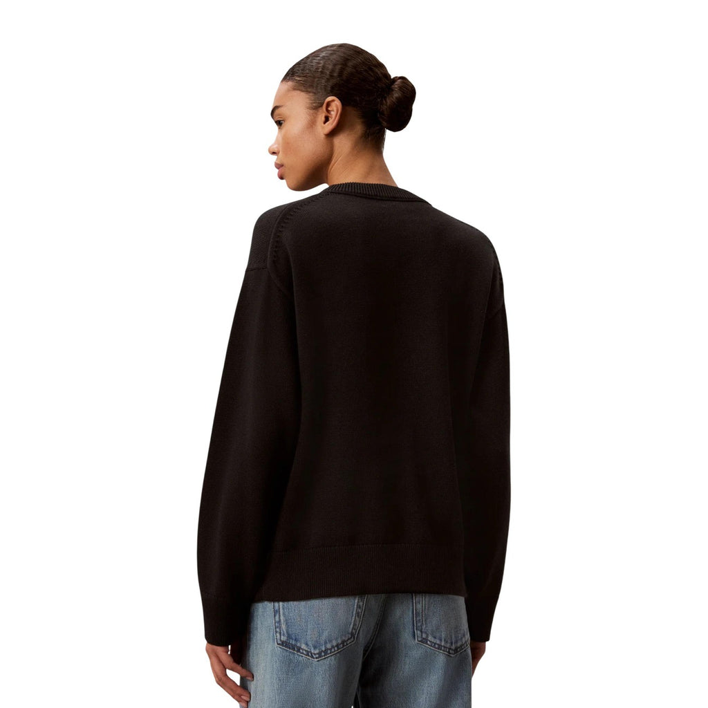 Calvin Klein Jeans — Women’s black printed sweater — view 3