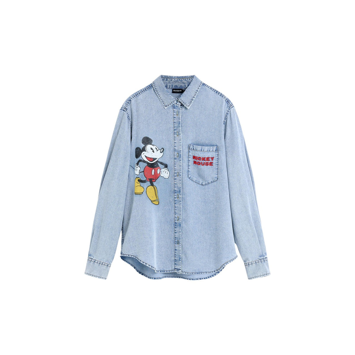 Desigual — Women’s blue printed Mickey shirt — view 5