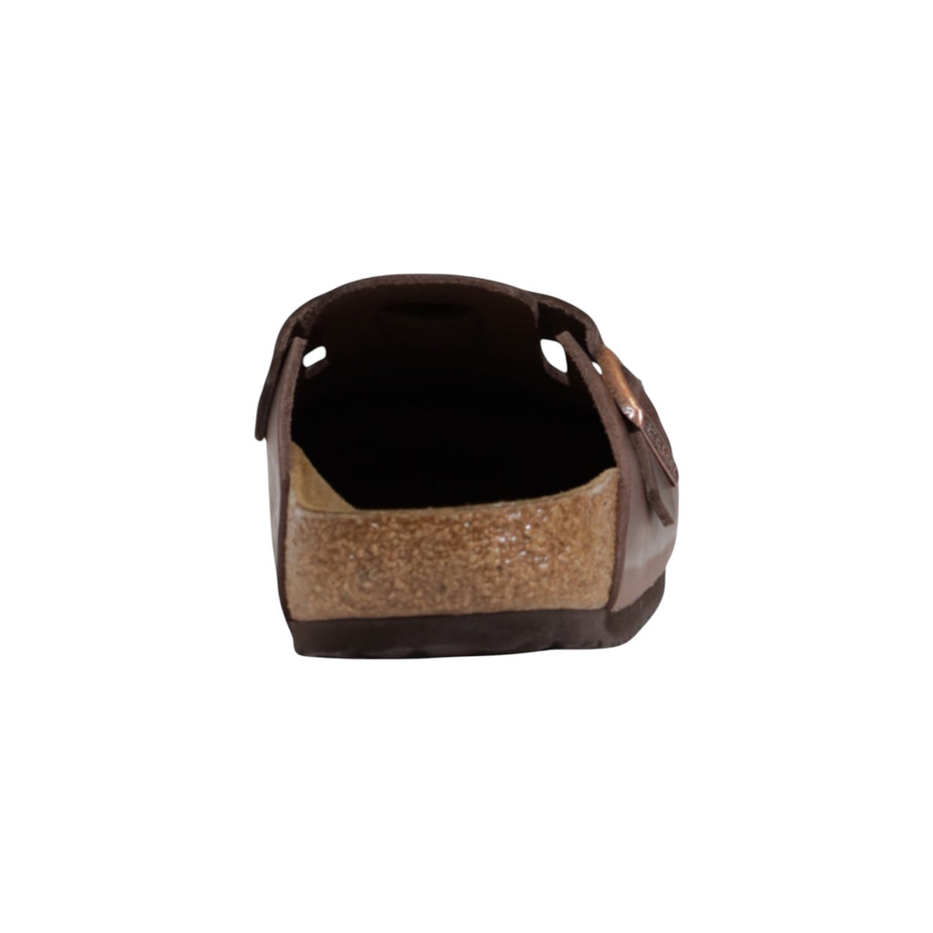 Birkenstock — Brown leather Boston clogs — view 4