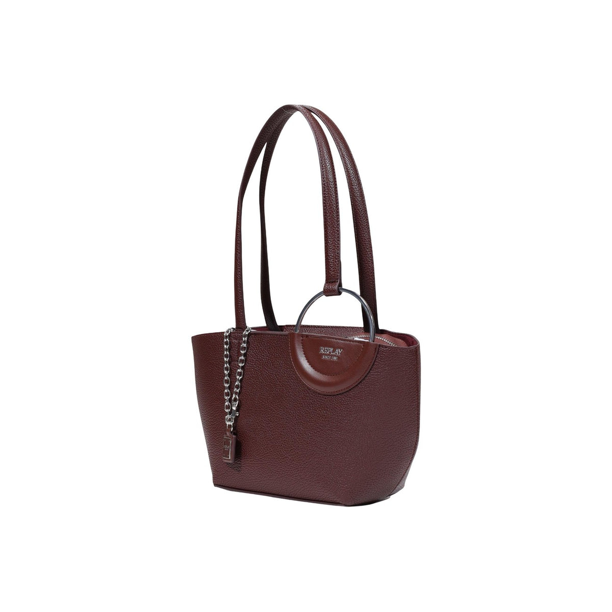 Replay — Women's burgundy Hammered Synthetic handbag — view 2