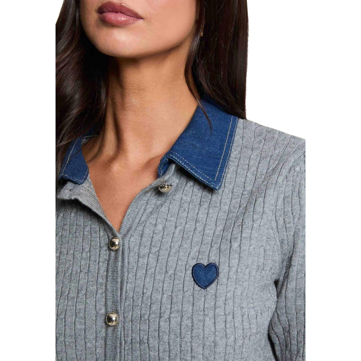 Morgan — Women’s gray sweater — view 5
