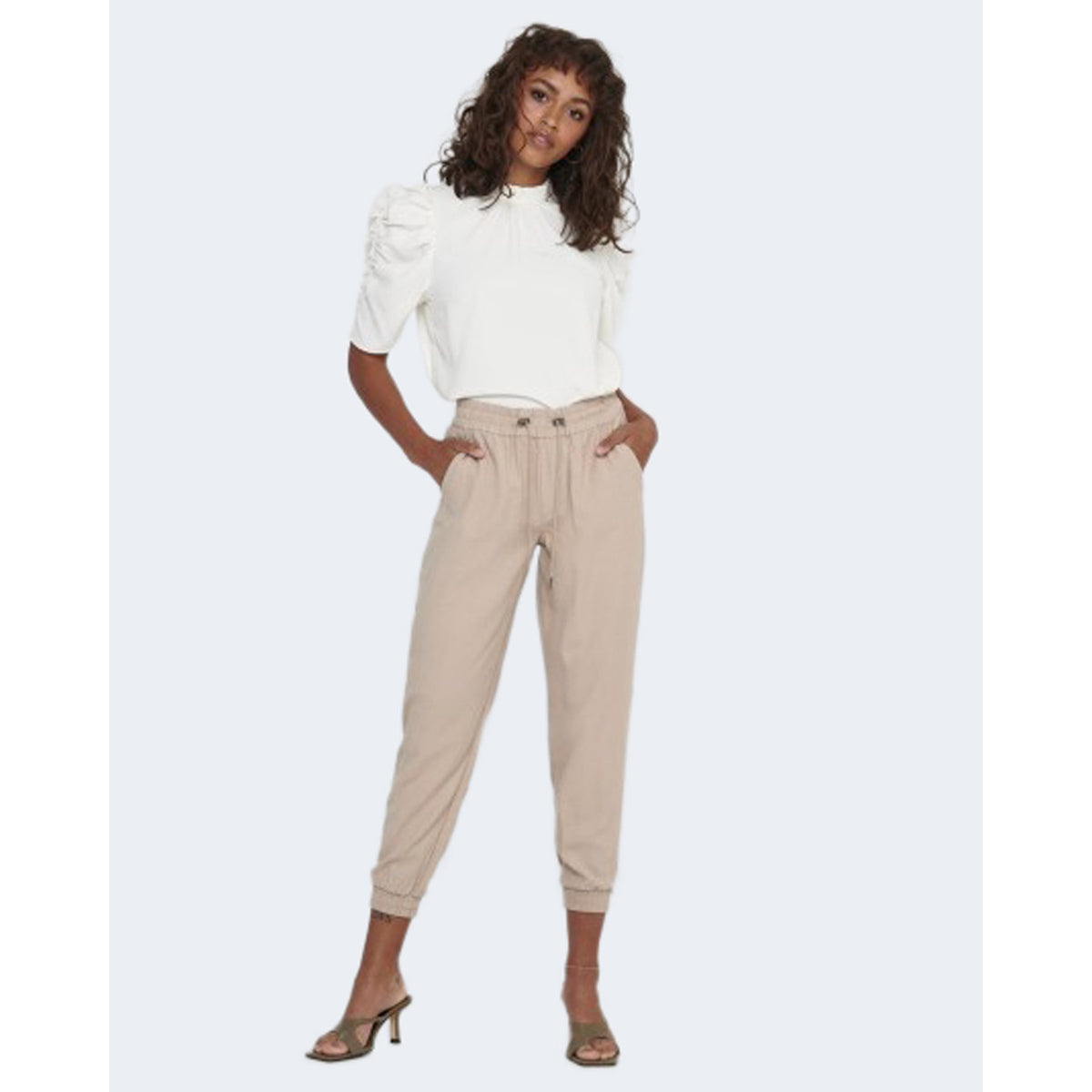 Only — Pantalon réf. 15203946 beige femme — vue 3