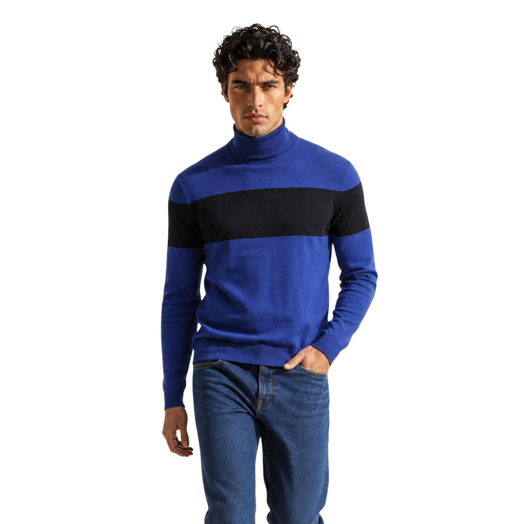 Armani Exchange — Men’s blue viscose blend sweater