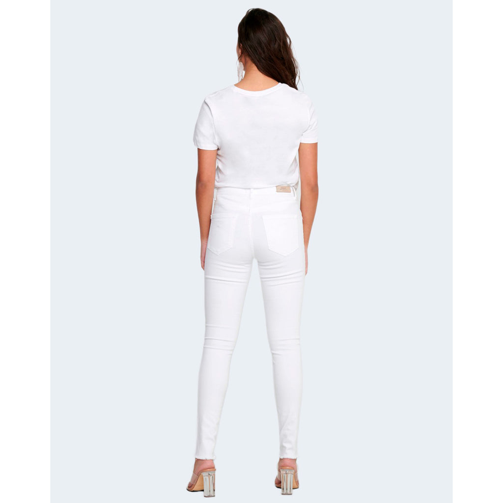Only — Jean skinny ONLBLUSH blanc femme — vue 4