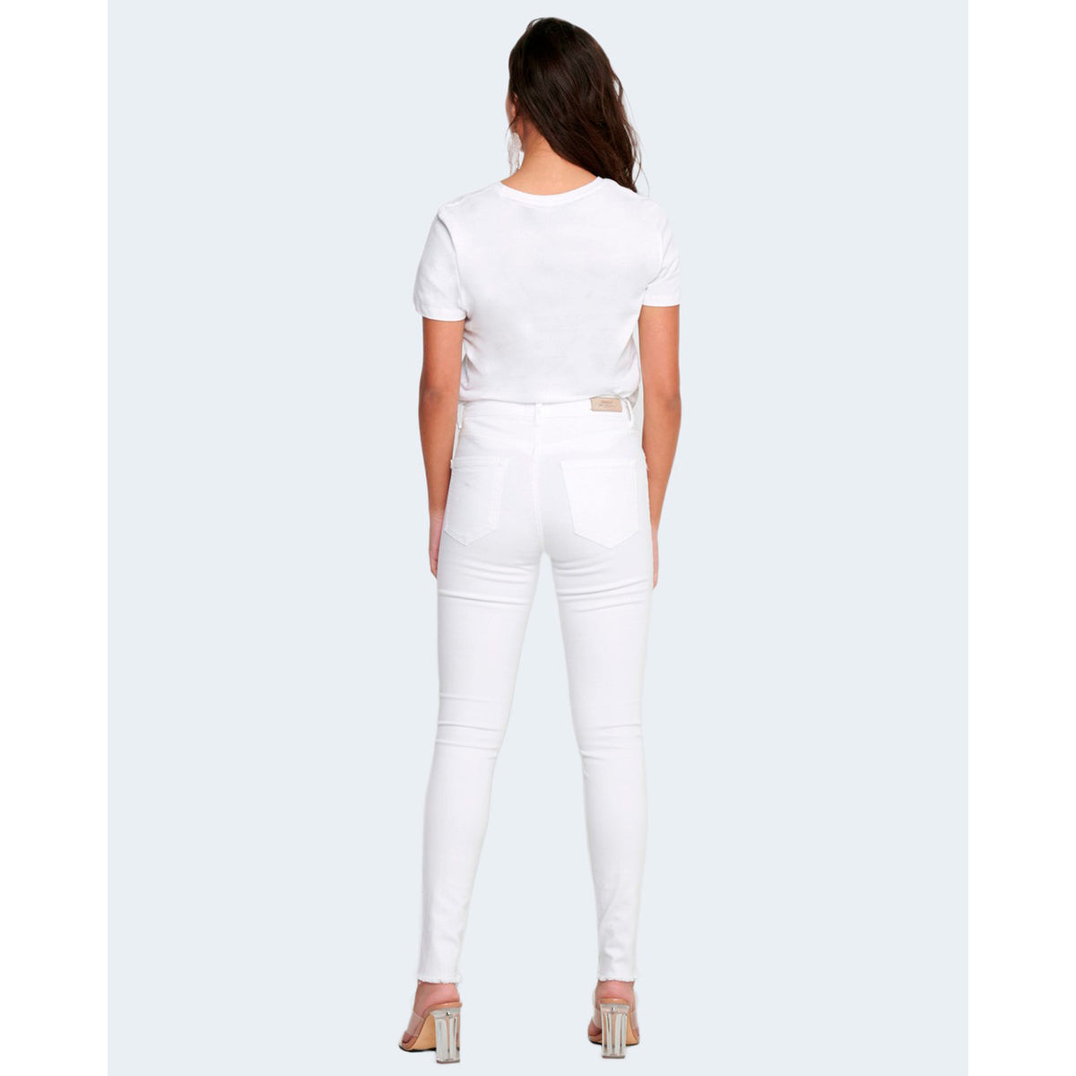 Only — Jean skinny ONLBLUSH blanc femme — vue 4