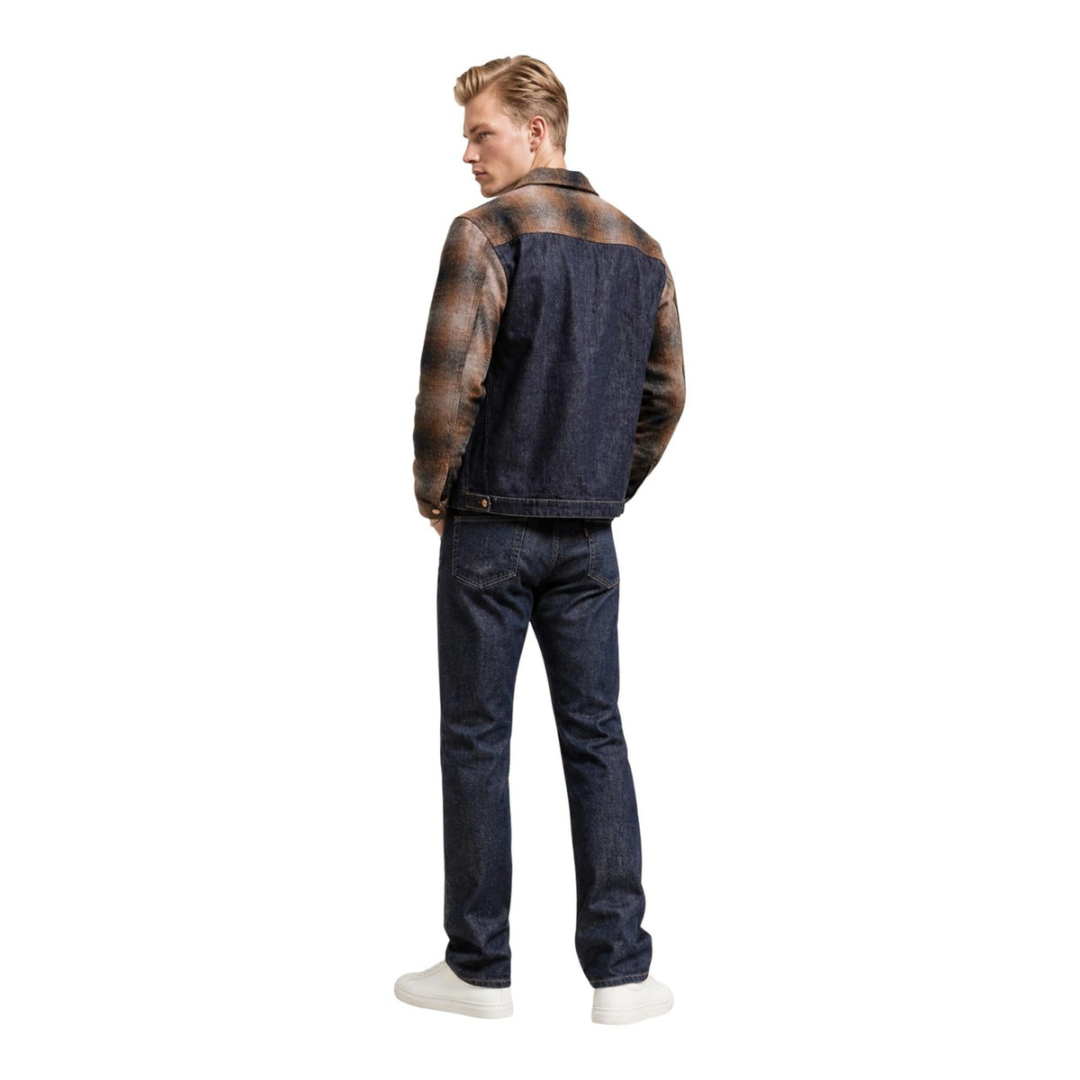 Replay — Veste en denim bleu homme — vue 4