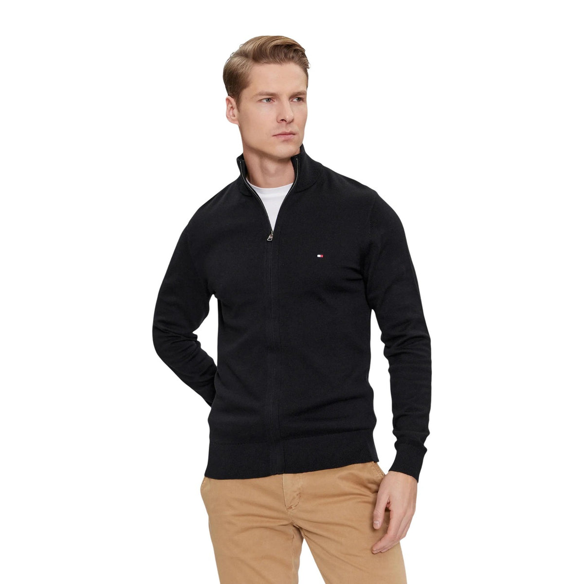 Tommy Hilfiger — Pull coton-cachemire Pima homme