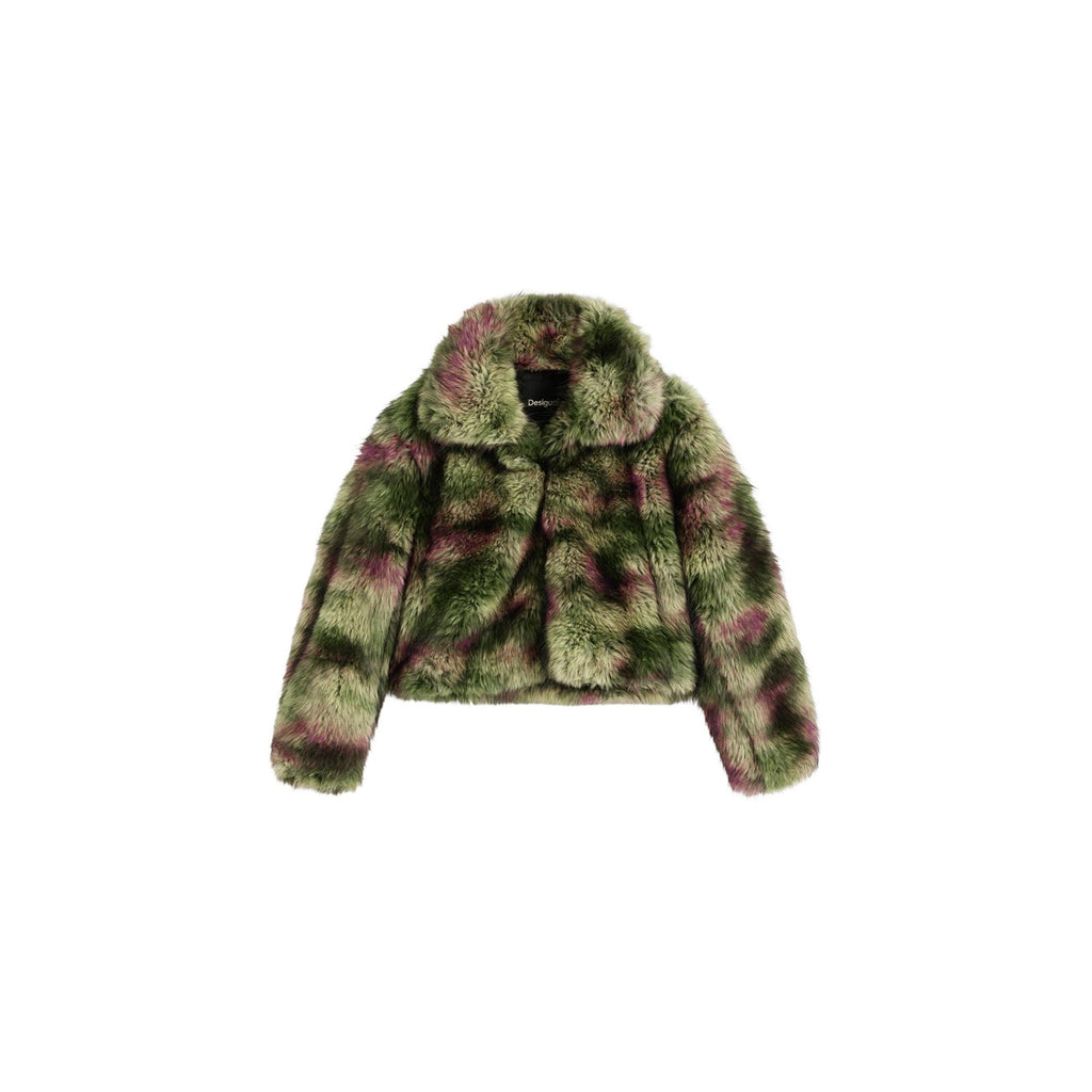 Desigual — Fake Fur Chamomile Coat Green woman — view 2