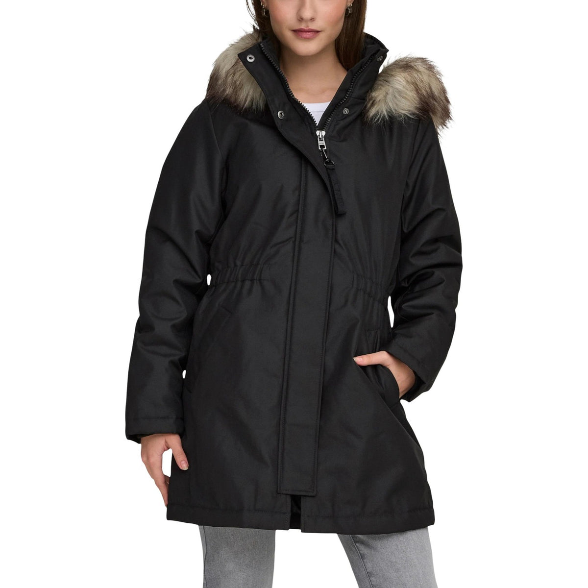 Only — Parka ONLMATHILDA Winter Fur marron femme — vue 6