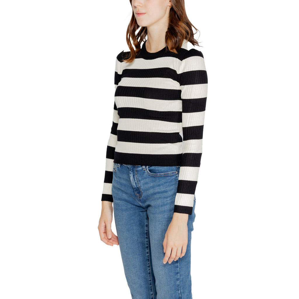 Jacqueline de Yong — Pull 15277223 col rond noir femme — vue 3