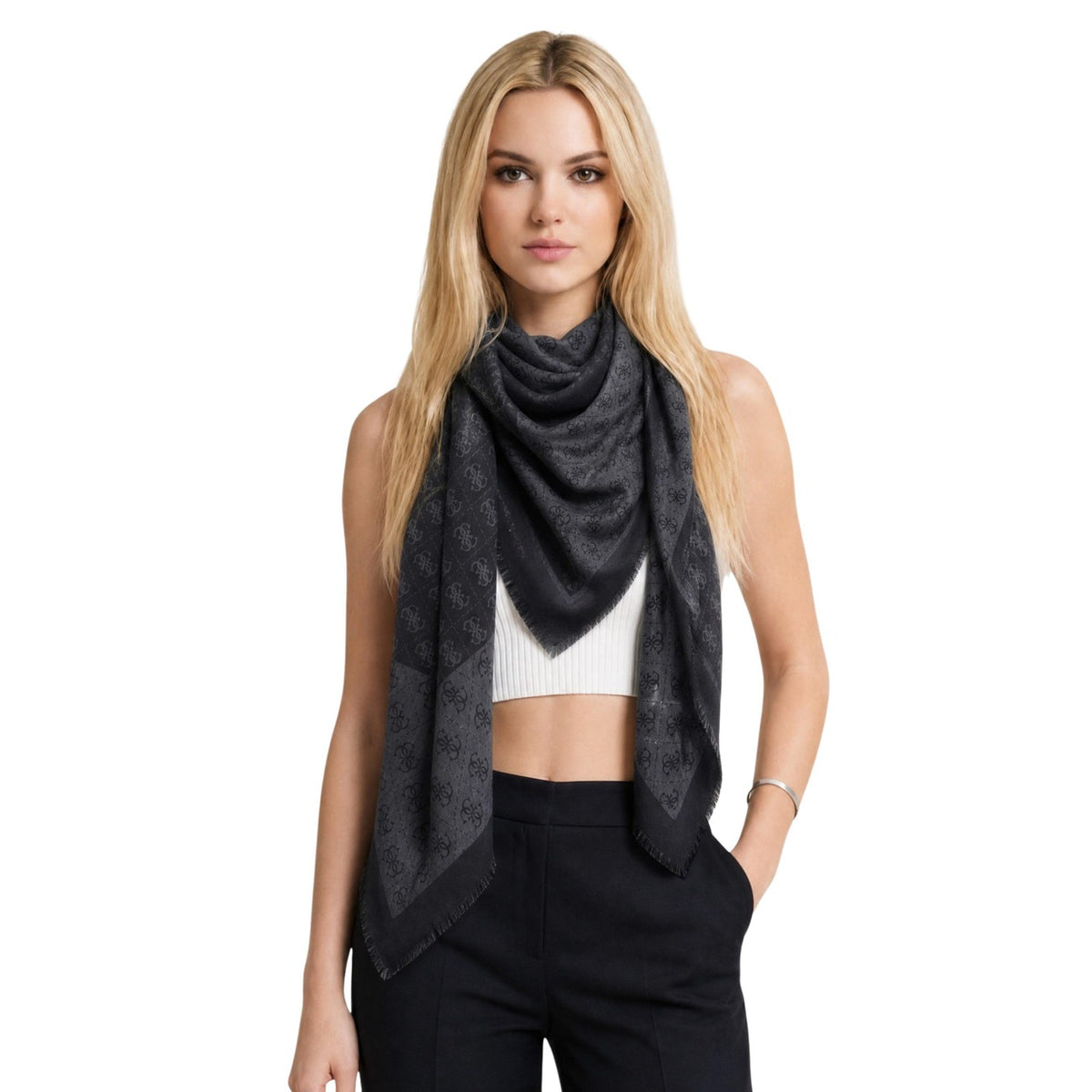 Guess — Lindsey Jacquard Kef woman scarf — view 5