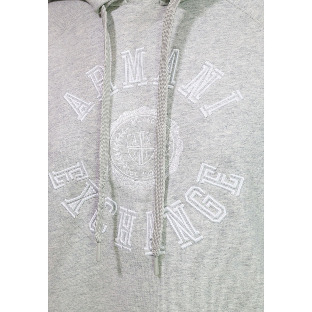 Armani Exchange — Sweat en coton gris femme — vue 3