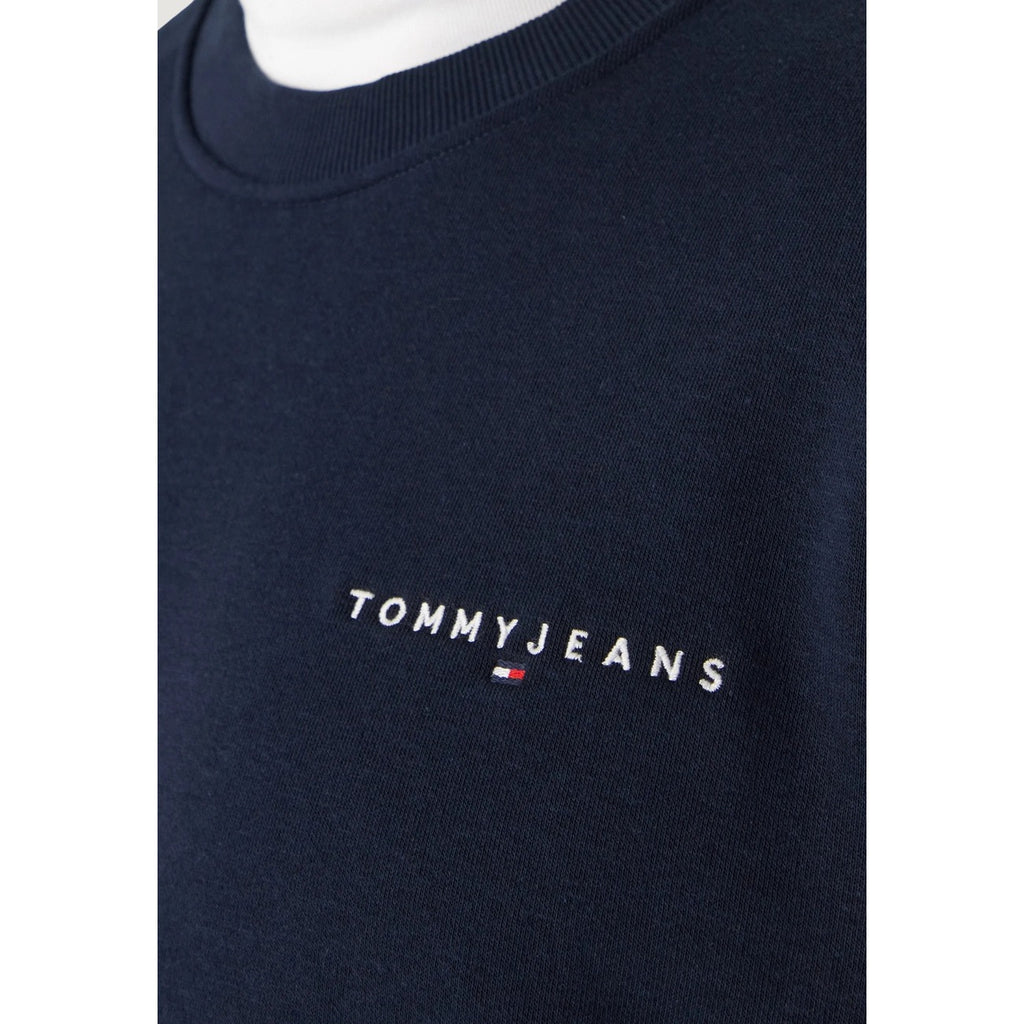Tommy Jeans – Blaues Sweatshirt mit Rundhalsausschnitt für Herren — Ansicht 4