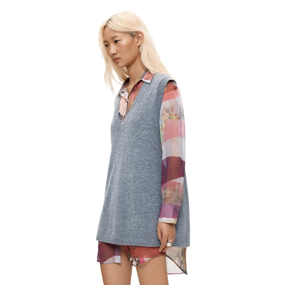 Desigual — Robe Nantes gris femme — vue 5