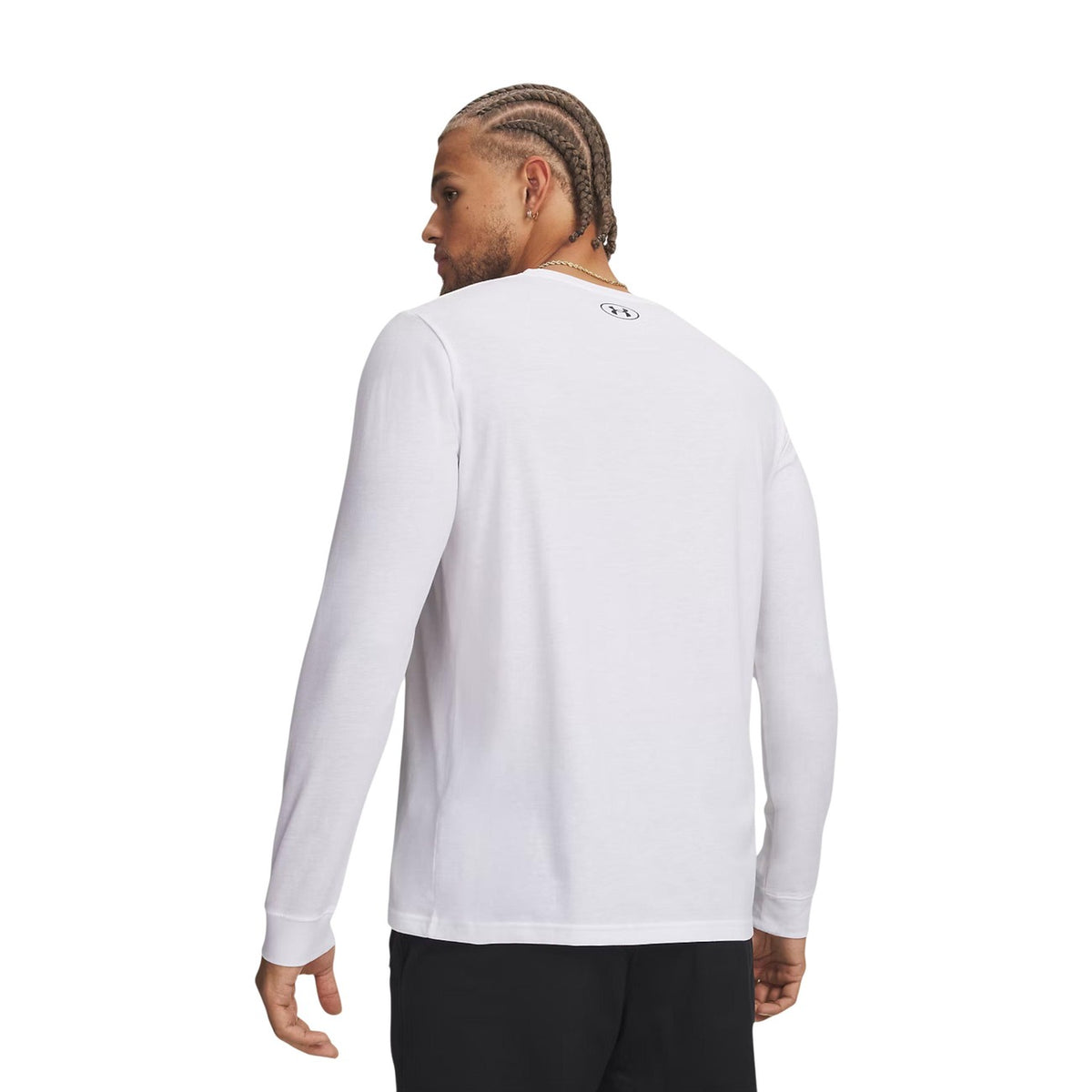 Under Armour — Sportstyle Left Chest long-sleeved t-shirt for men in white — view 2