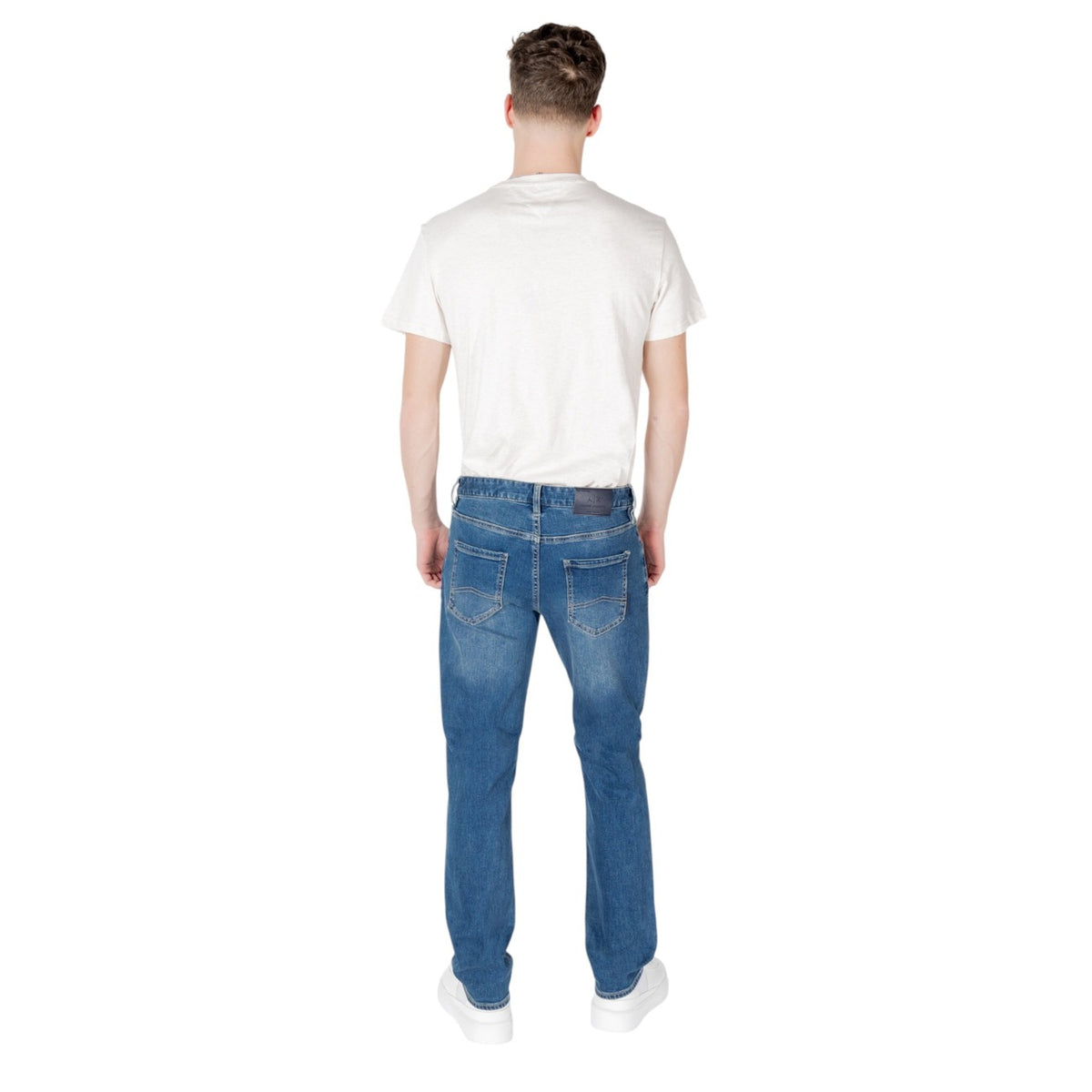 Armani Exchange — XM000049 light blue stretch jeans for men — view 2