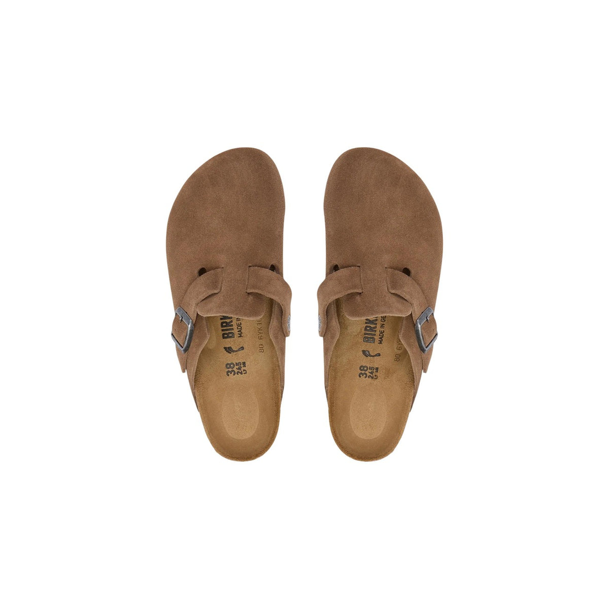 Birkenstock — Boston-klompen van bruin suède voor heren — afbeelding 5