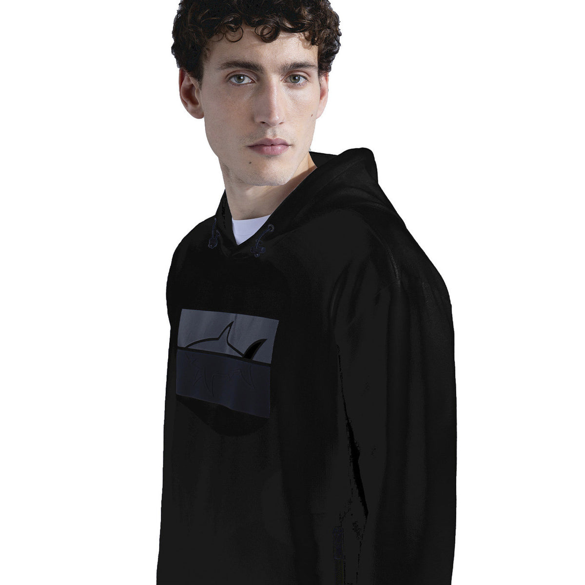 Paul&shark — Hooded sweatshirt B_44418 black men — view 3