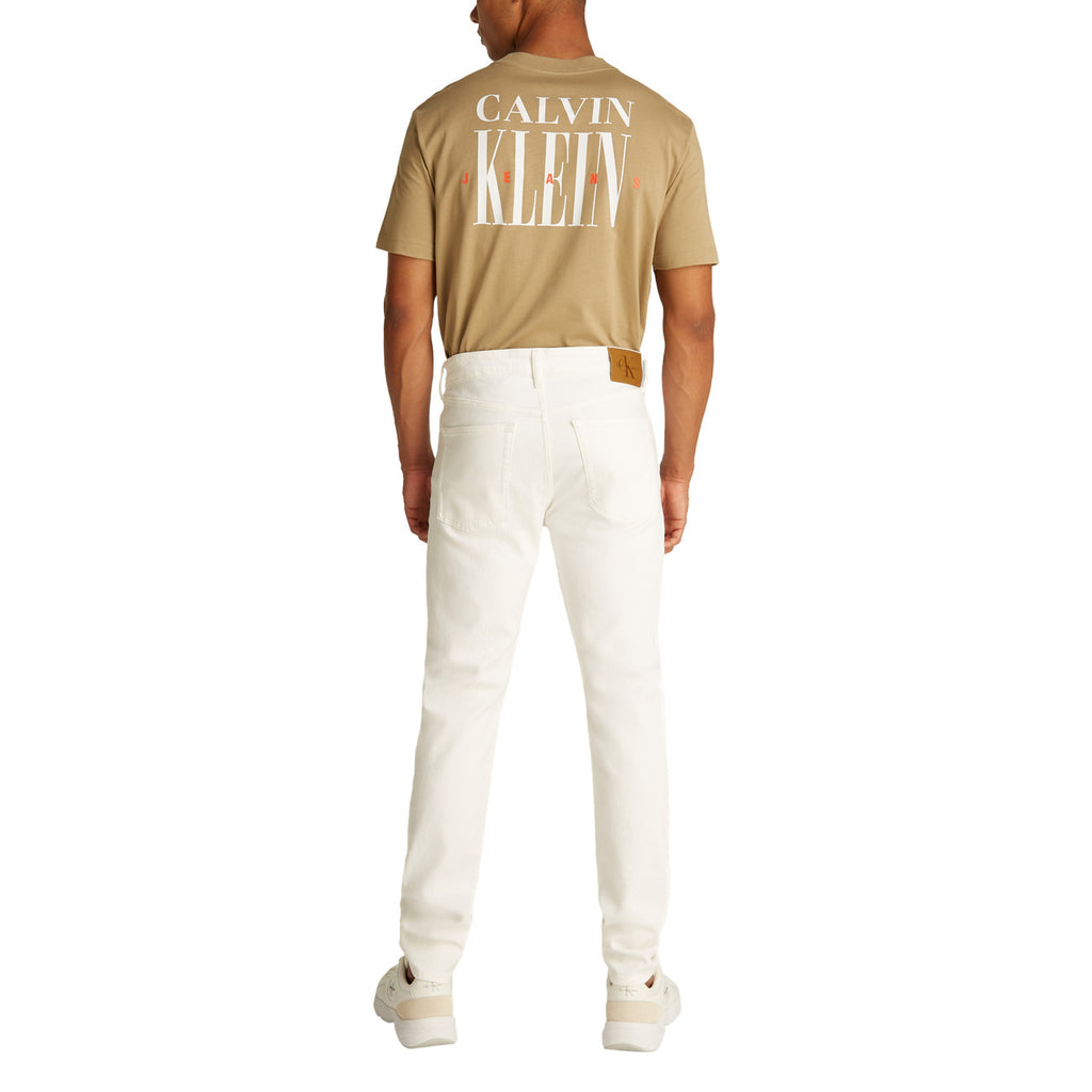 Calvin Klein Jeans — Men's white organic cotton J30J327541 jeans — view 2