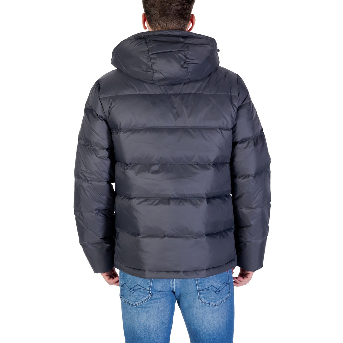 Calvin Klein Jeans — Hooded down jacket LV04RC518G Black for men — view 2