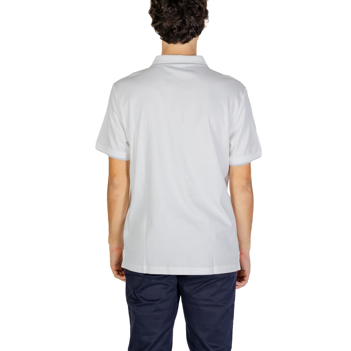 Calvin Klein Jeans — Polo K10K113072 blanc homme — vue 2