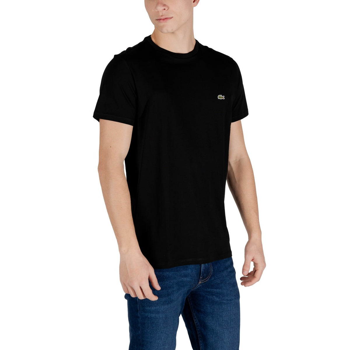 Lacoste — T-shirt Pima TH6709 homme — vue 3 — Noir