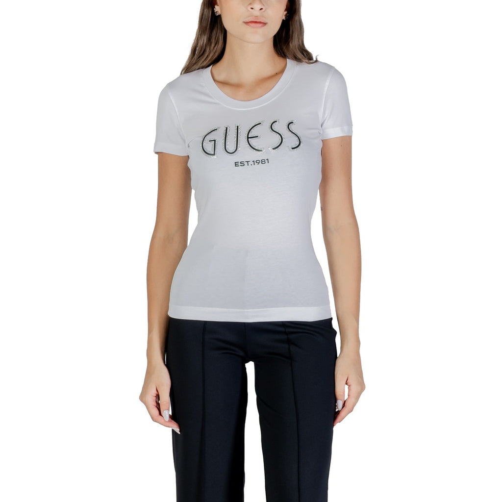 Guess — T-shirt dames wit logo W5YI05 J1314