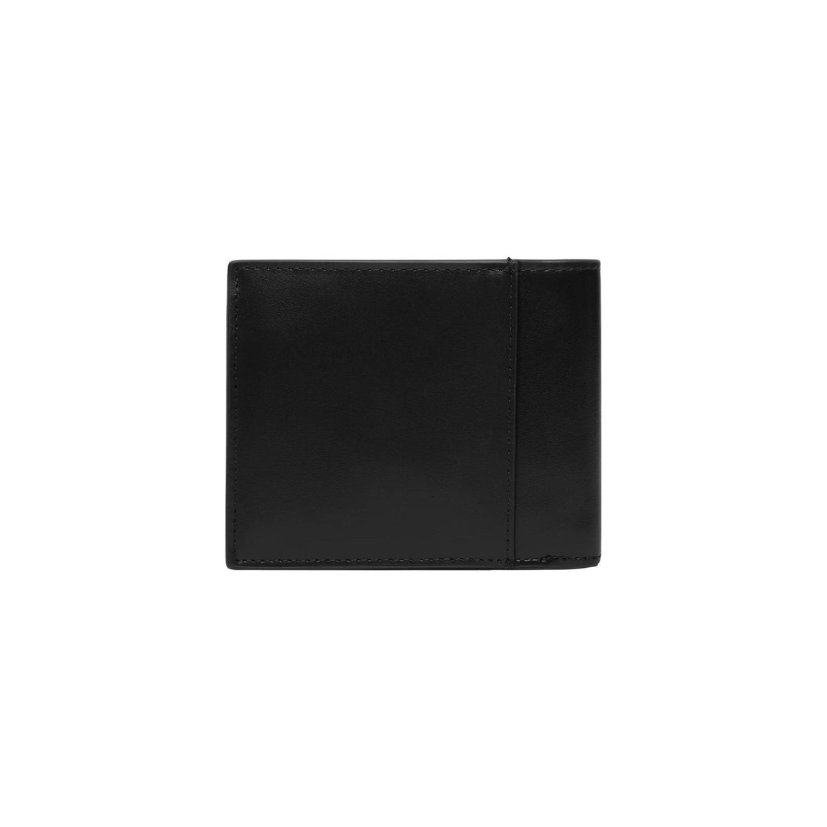 Calvin Klein — Schwarze Bifold-Geldbörse aus Leder für Herren — Ansicht 3