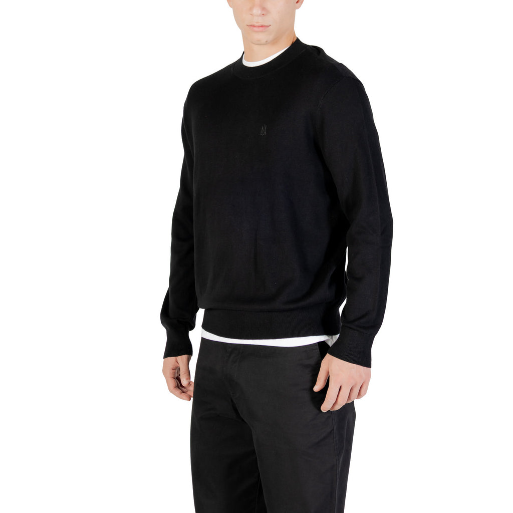 Armani Exchange — Black cotton-silk sweater XM000338 men — view 4