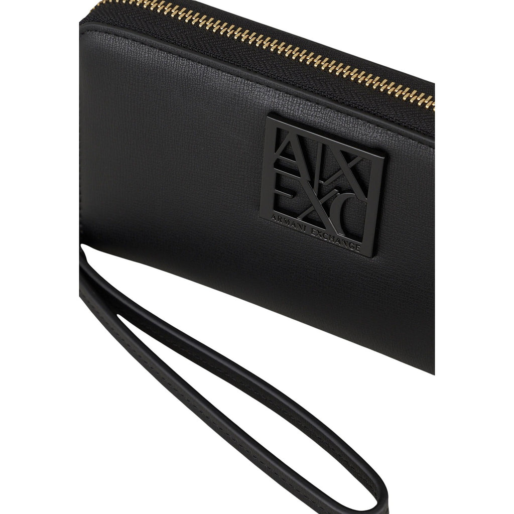 Armani Exchange — Women’s large black zipped wallet — view 2