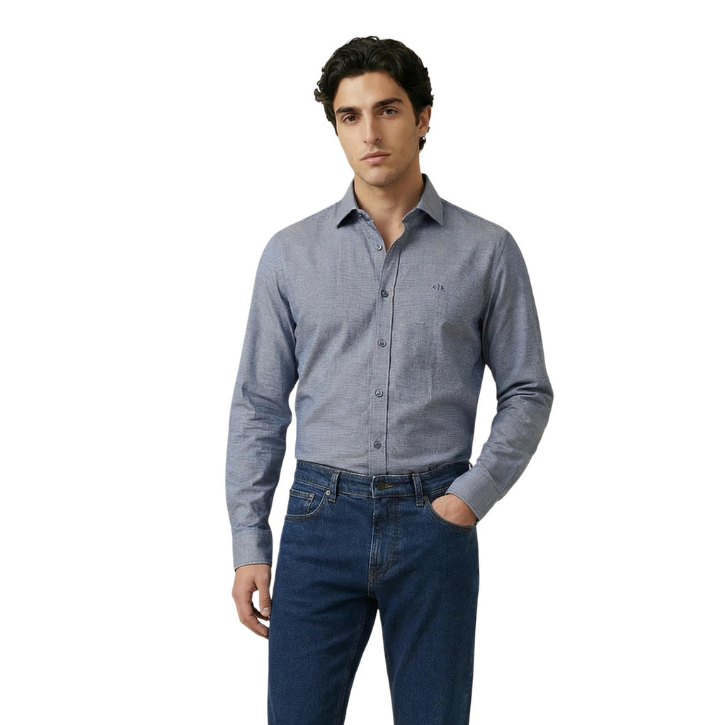 Armani Exchange — Chemise bleue homme
