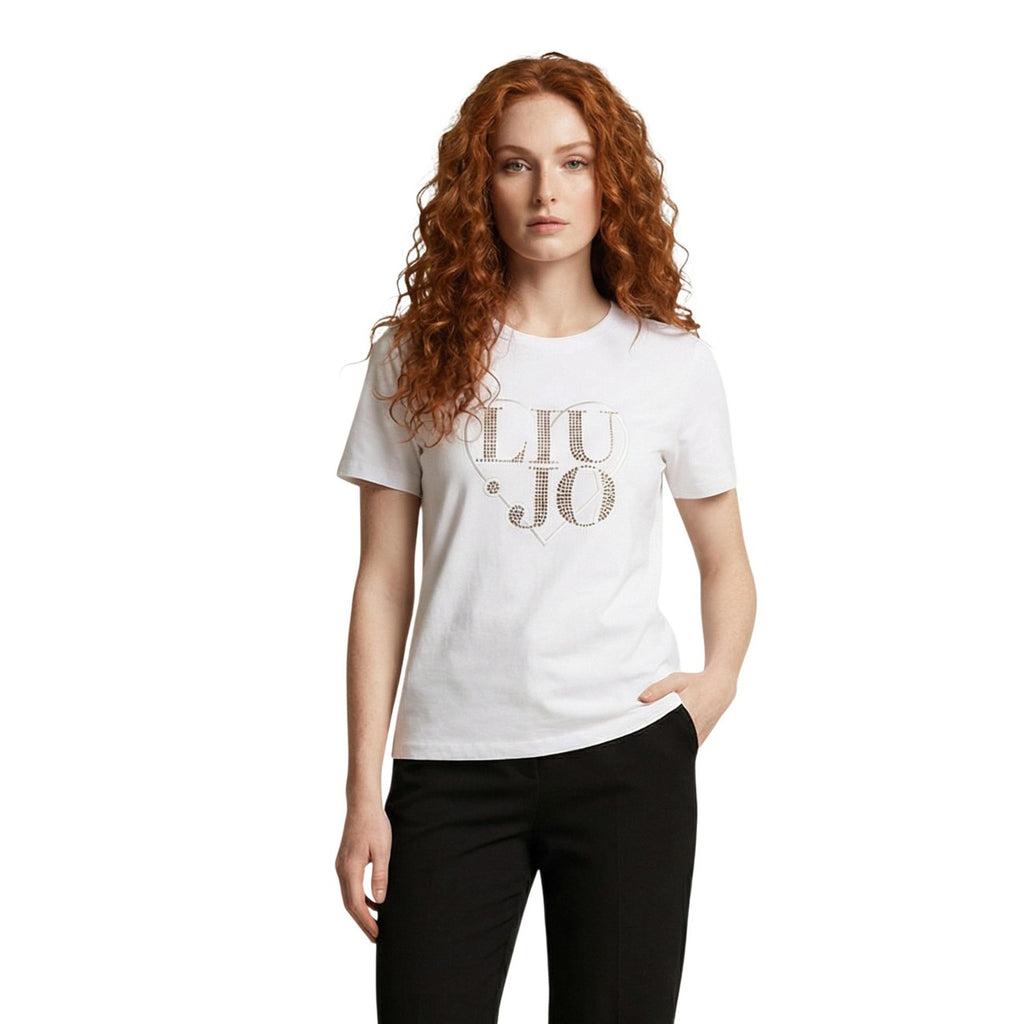 Liu Jo — T-shirt blanc réf. WA6489 JS923 femme