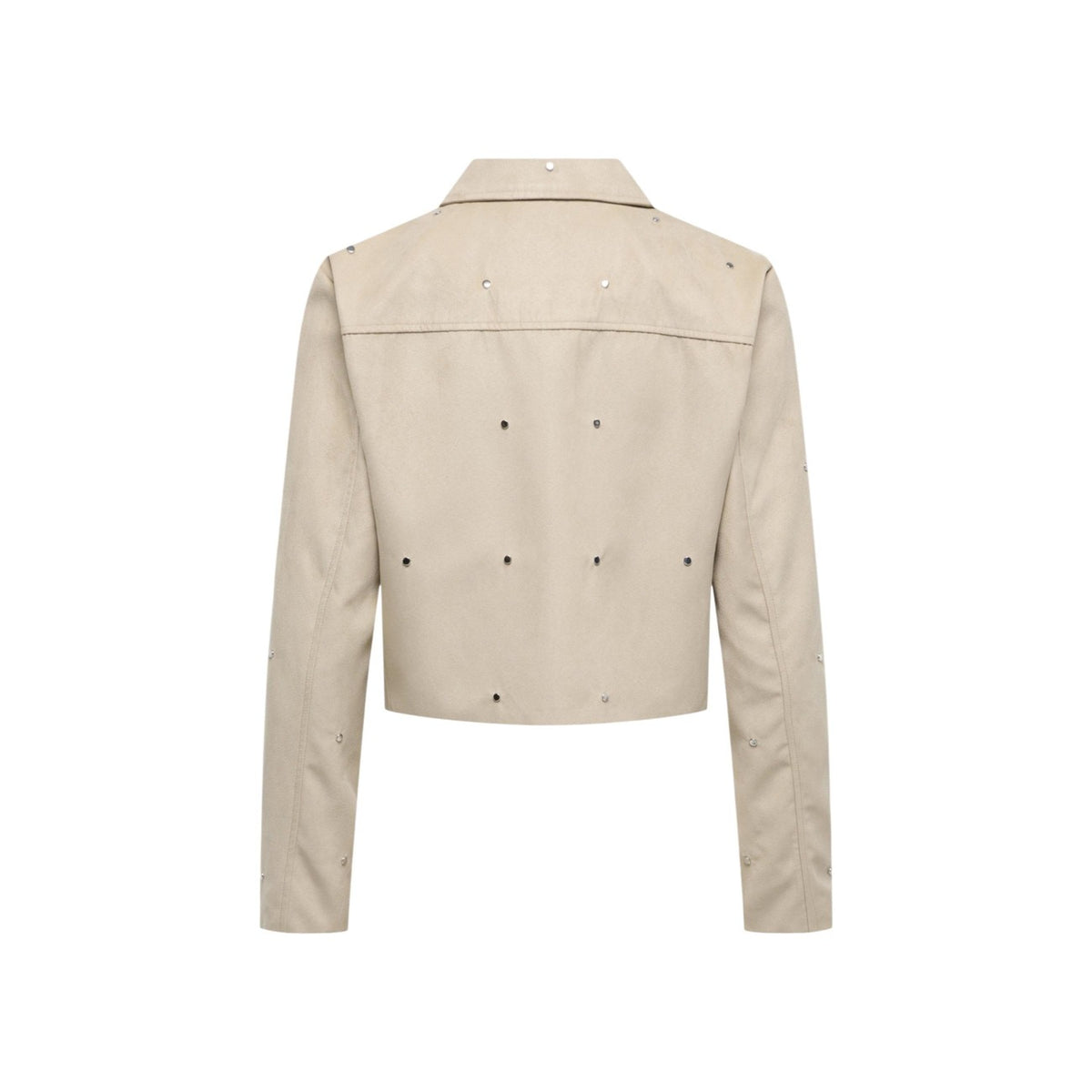 Jacqueline de Yong — Jacket 15363425 round neck beige woman — view 2