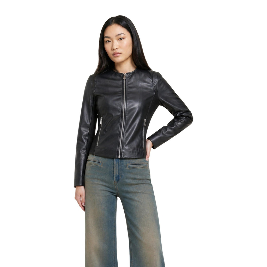 Only — Jacke en similicuir ONLBITTEN schwarz für Damen
