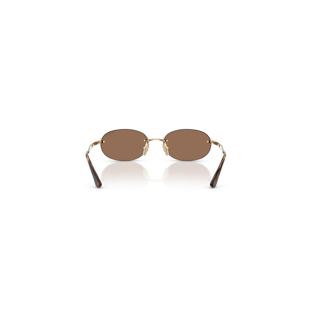 Vogue Eyewear — Ronde zonnebril van goudkleurig metaal voor dames — afbeelding 2