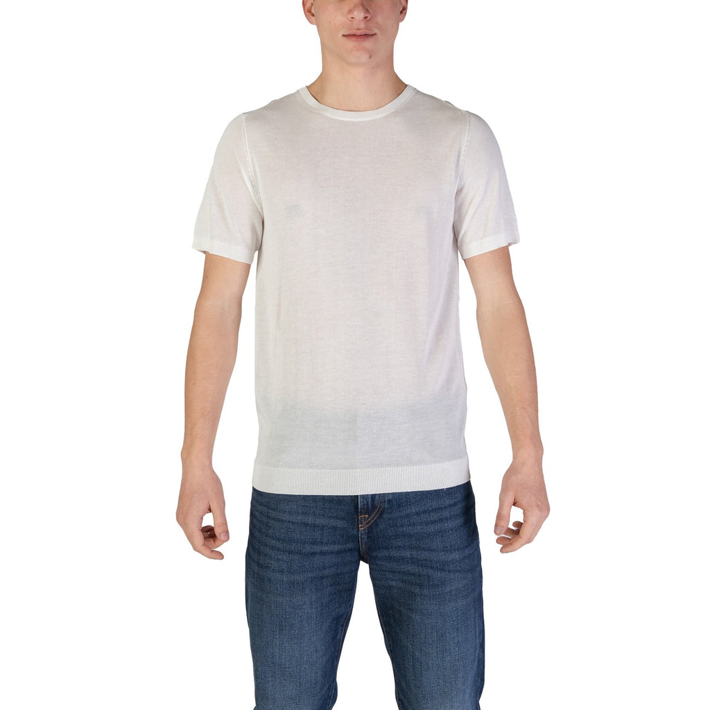 Fashion Brand — Weißes Polohemd für Herren
