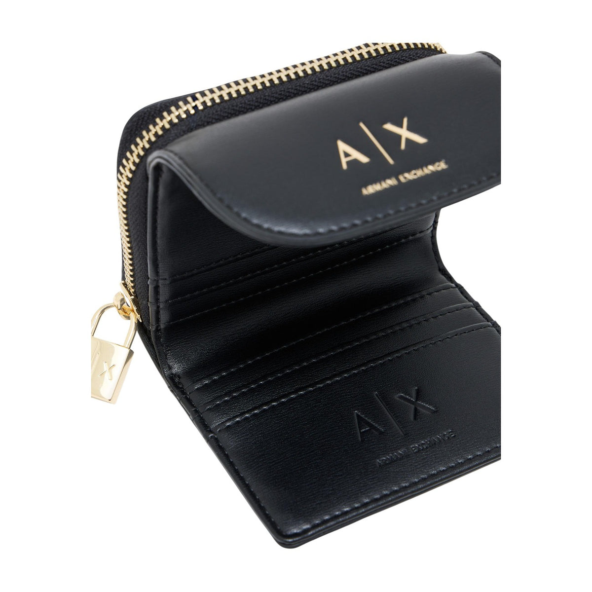 Armani Exchange — Portefeuille noir femme — vue 4