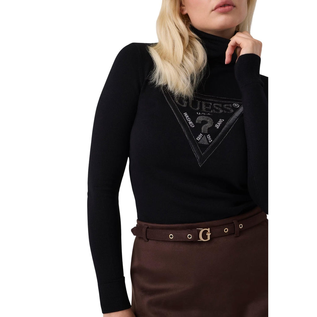 Guess — Pull Hallie col montant noir femme — vue 3