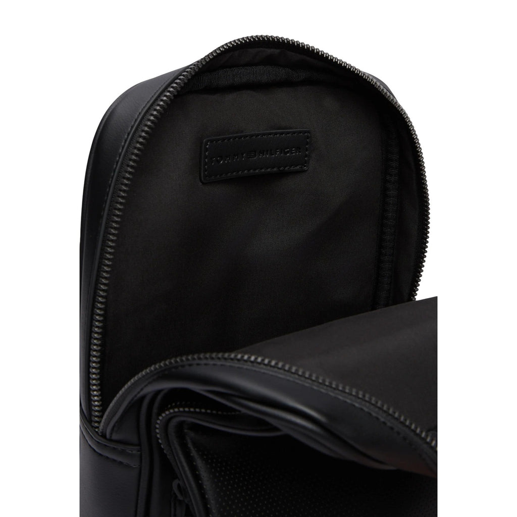 Tommy Hilfiger — Zwarte Foundation sling herentas — afbeelding 3