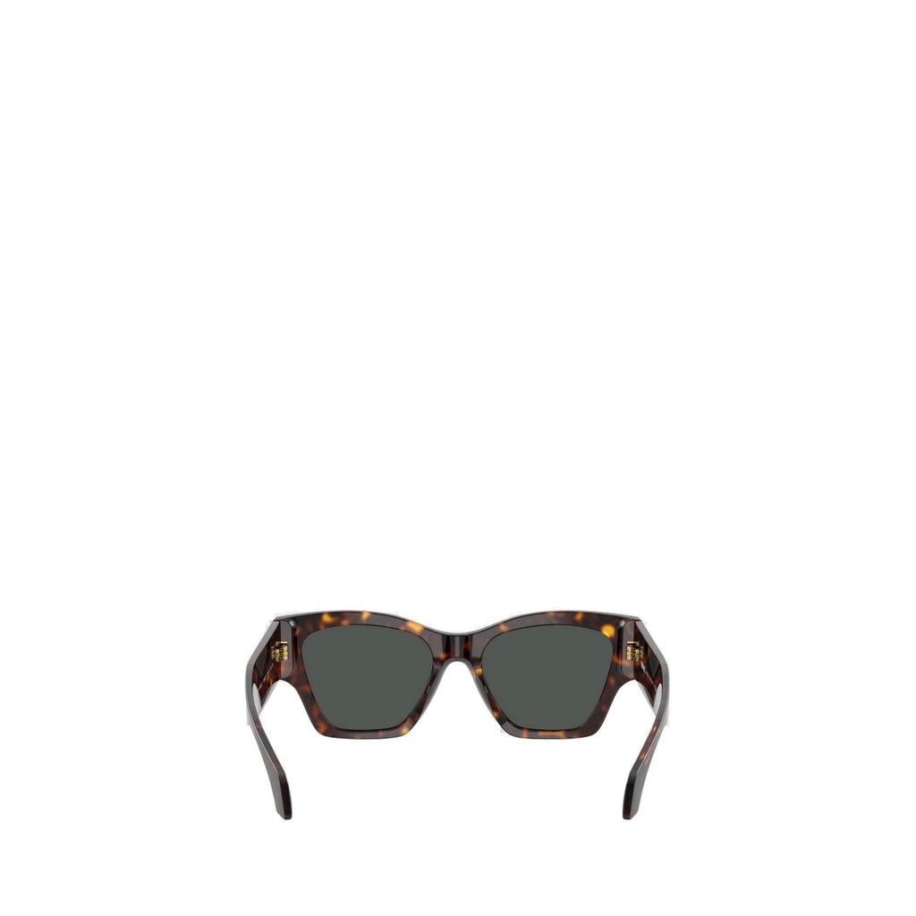 Versace — Quadratische Sonnenbrille aus braunem Acetat für Damen — Ansicht 2
