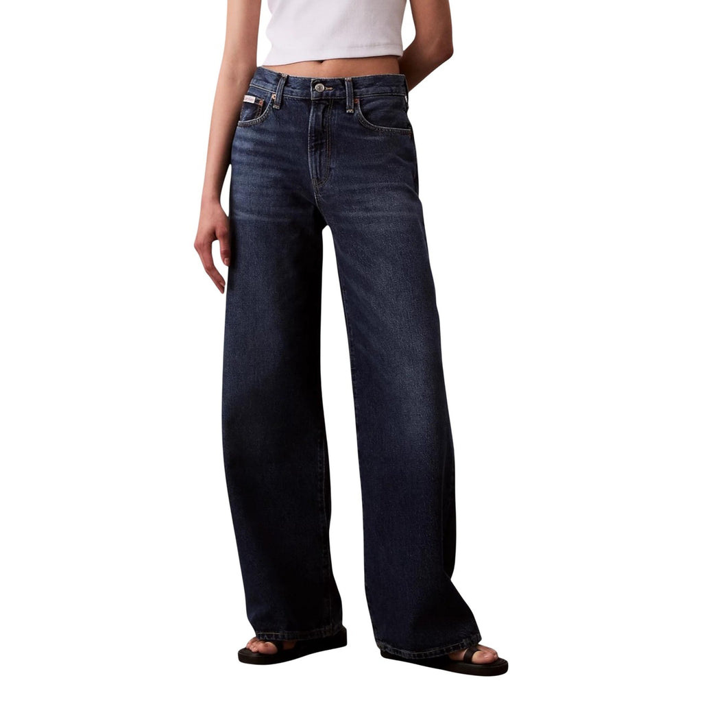 Calvin Klein Jeans — Damesjeans LV147B933G bordeaux van biologisch katoen