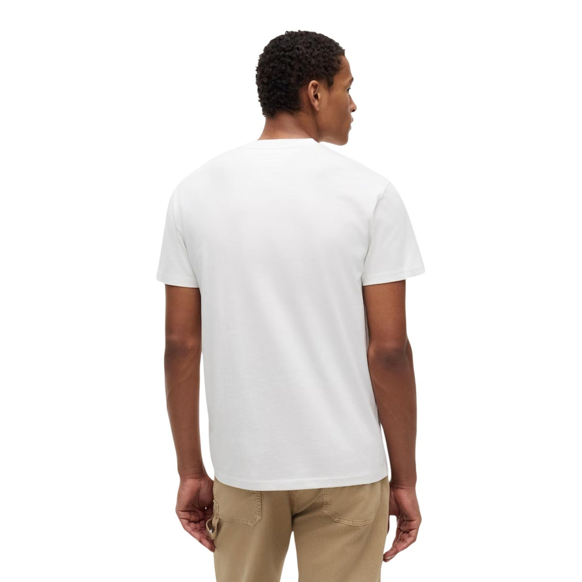 Tommy Jeans — Men’s white organic cotton t-shirt — view 2